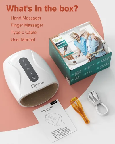 Miniatura 7 de cotsoco Masajeador de manos, regalos para el día de la madre para mamá, masajeador de manos eléctrico inalámbrico para artritis y túnel carpiano