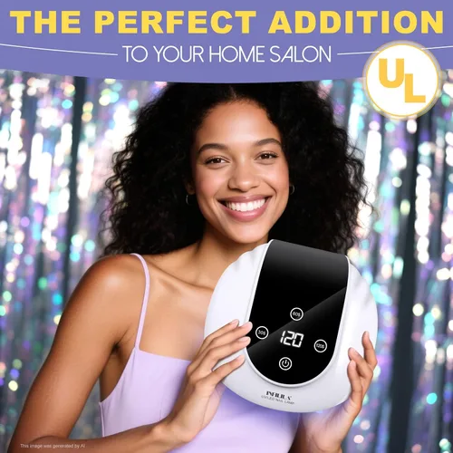 Miniatura 7 de NXJ INFILILA Luz UV de uñas de gel de 268 W, luz UV más rápida para uñas de gel, secador profesional de uñas de curado con flash con 66 cuentas