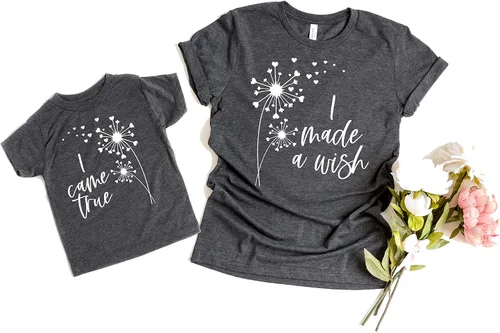 I Made a Wish, I Came True, Mommy and Me Shirt,Gift For Mother's Day, Matching Mommy and Daughter Shirt,Mommy And Baby Matching Outfits