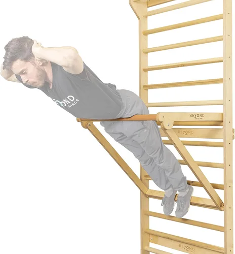 Miniatura 6 de Beyond Balance Estación de entrenamiento personal: barras de escalera suecas con accesorio de barra de inmersión ajustable