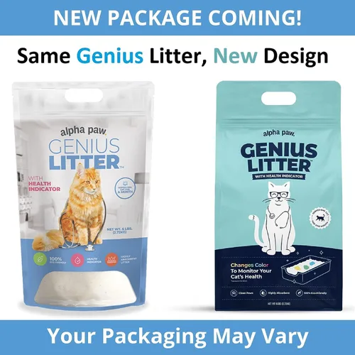 Miniatura 8 de Genius Litter Arena para gatos con monitoreo de la salud, presentada en Shark Tank, gel de sílice de cristal ligero, no se aglutina, sin polvo, bajo
