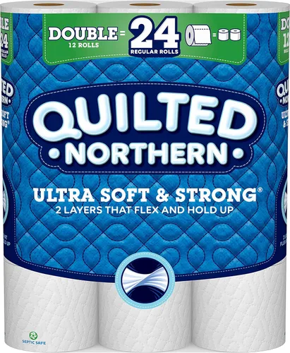 Quilted Northern Papel higiénico ultra suave y fuerte, 12 unidades
