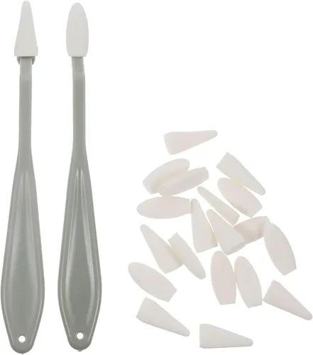 Tofficu Herramienta de dibujo de bocetos, tocones de mezcla para dibujar, suministros de arte de carbón, 2 tocones de mezcla de bocetos y 20 puntas