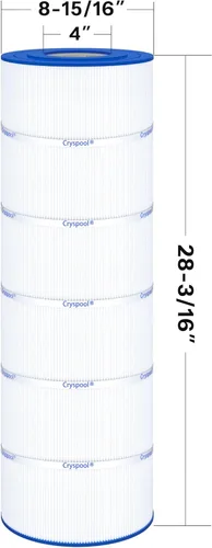 Miniatura 3 de Cryspool® 08058 Filtro compatible con PWWPC125B, Sta-Rite PXC-125, Posi-Clear PXC-150, C-8413, FC-2575,Cartucho de filtro de piscina de 125 pies