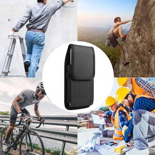 Miniatura 7 de Fundas grandes para teléfono celular vertical de nailon para hombre compatible con OnePlus 15 13 / Motorola Edge/Edge 60 Pro/Pixel 10 9 Pro