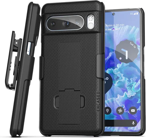 Miniatura 14 de Encased Funda para cinturón compatible con Pixel 8 con clip de funda y soporte (8)