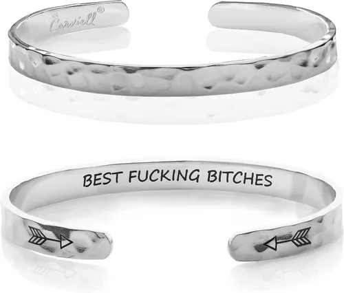Miniatura 93 de Carviell Pulseras grabadas para mujer, inspiradoras, amistad, amor, mamá, hija, hermana, cristiana, graduación, conmemoración y regalos de boda, más