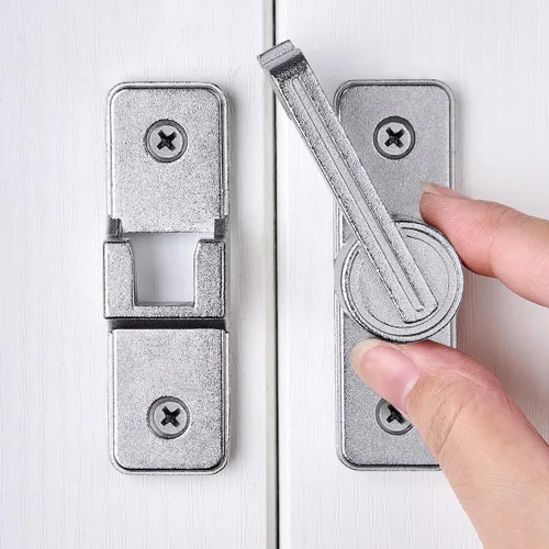 Miniatura 11 de INIRET Pestillos para Puerta de Granero, Pestillos Corredizos Pesados para Puerta de Granero, Cerradura de Puerta, Pestillo de Seguridad para Puerta