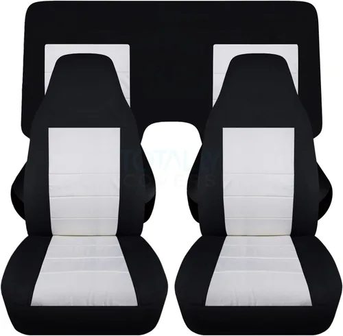 Miniatura 13 de Totally Covers Compatible con cubiertas de asiento para Chevy Camaro 1982-1992: Negro - Juego completo (23 colores) Cupé/Convertible Banco