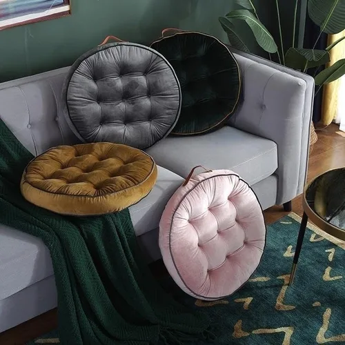 Miniatura 2 de Cojines redondos grandes para adultos, almohadas de suelo de lectura, cojines de meditación con asa para yoga, sala de estar, dormitorio, sofá