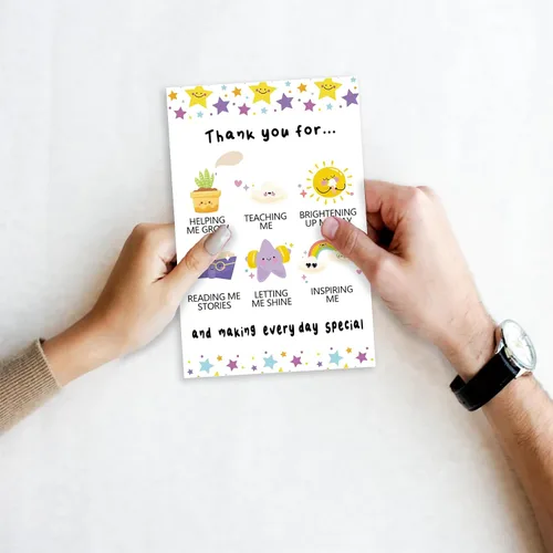 Miniatura 5 de Ziwenhu Bonita tarjeta de agradecimiento para profesores, preciosa tarjeta de agradecimiento para mujeres y hombres, regalos de agradecimiento