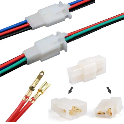 Miniatura 5 de Conectores eléctricos 0.110 in 2 3 4 5 6 9 pines conector de cable terminal macho hembra enchufe surtido kit para motocicleta, bicicleta, coche