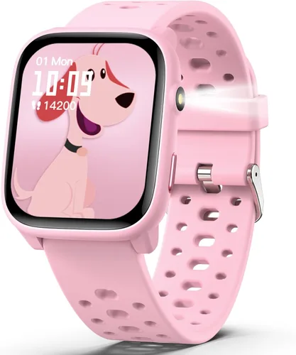 Miniatura 11 de Reloj inteligente para niños con juegos de rompecabezas, relojes para niños de 1.83", monitor de ritmo cardíaco, monitor de sueño, podómetro, reloj