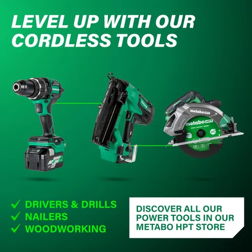 Miniatura 13 de Metabo HPT Kit de taladro de martillo inalámbrico MultiVolt™ de 36 V sin escobillas de 1/2 pulgada, kit de taladro eléctrico con baterías Metabo