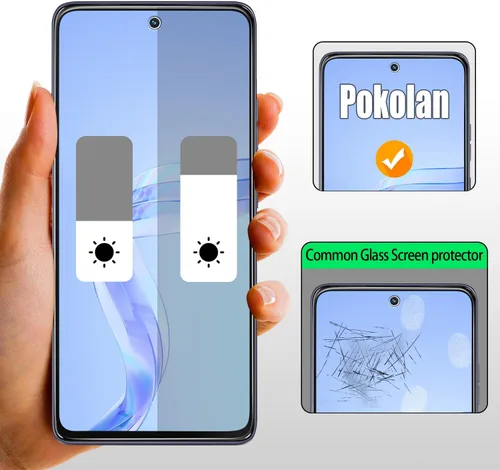 Miniatura 4 de Pokolan Paquete de 3 protectores de pantalla de privacidad para Motorola Moto G Power 5G 2025, película de vidrio templado privado anti espía