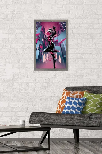 Miniatura 2 de Trends International Marvel Comics Ghost Spider Venom - Póster de pared de Spider-Gwen #24, 22.4 pulgadas de largo x 14.7 W, versión enmarcada