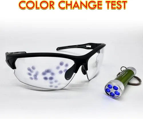 Miniatura 2 de Gafas de sol polarizadas o fotocromáticas para deportes al aire libre para hombres y mujeres, marco TR90, protección UV Negro Gris