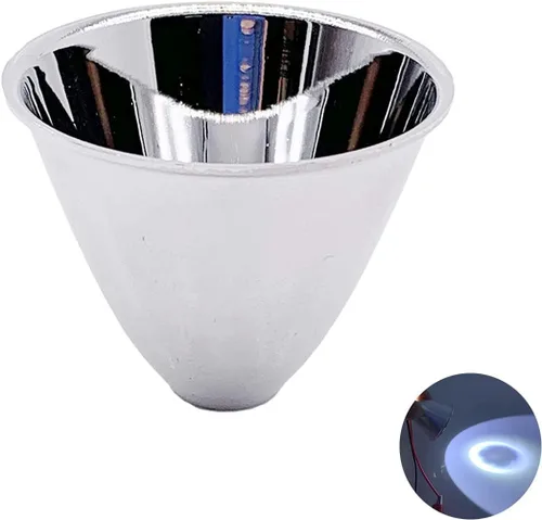 10 unids 1.575 in 1.811 in 1.969 in 2.362 in aluminio LED linterna reflector condensador taza refleja tapa (1.614x1.299 in)