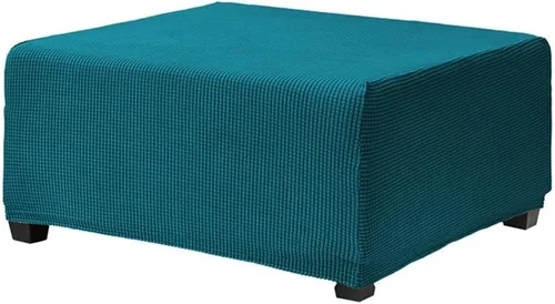 Miniatura 9 de Fundas otomanas elásticas de jacquard suave, fundas otomanas rectangulares de almacenamiento para reposapiés, protector de muebles de sala de estar