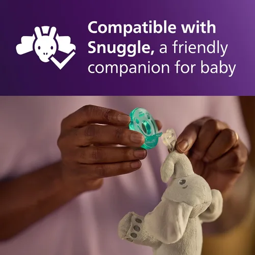 Miniatura 17 de Philips Avent Soothie Chupetes ortodónticos para bebés, 100% de silicona, de una pieza, sin BPA, para bebés de 0 a 3 meses, verde, paquete de 4