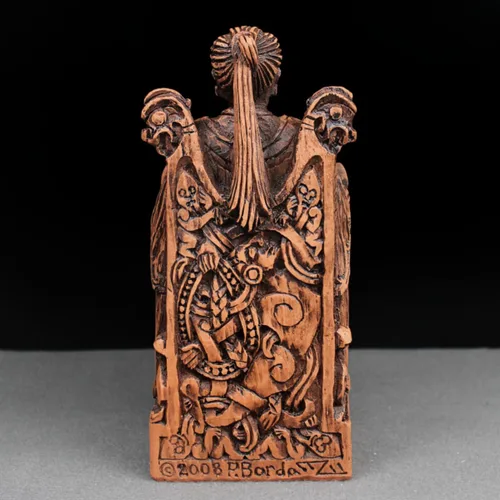Miniatura 6 de Dryad Design Estatua de Freya Diosa nórdica del amor, guerra, magia y gatos, 7 3/4 pulgadas, decoración pagana vikinga para el hogar