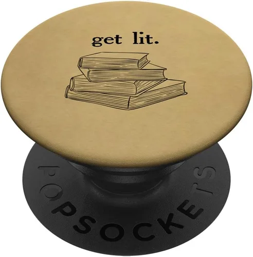 Get Lit Reading Book Nerd Literatura divertida Profesor de inglés PopSockets PopGrip: Agarre intercambiable para teléfonos y tabletas PopSockets