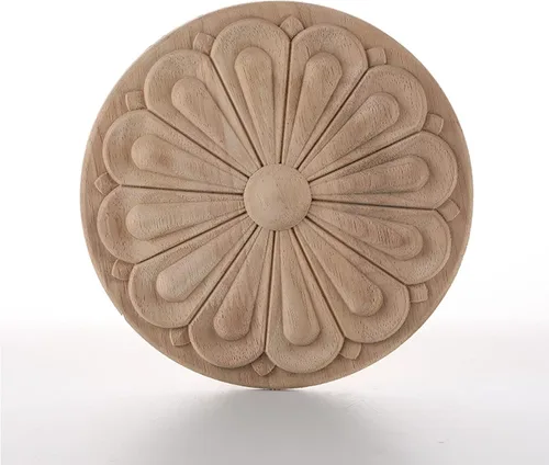 Miniatura 8 de Aplique de esquina tallada en madera para muebles del hogar, puerta, gabinete, decoración sin pintar, muebles tallados apliques onlays