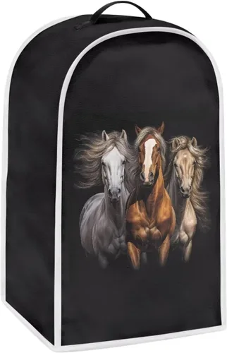 Miniatura 18 de doginthehole Cubierta antipolvo para licuadora de gatos negros, cubierta para electrodomésticos, resistente al polvo, con mango superior