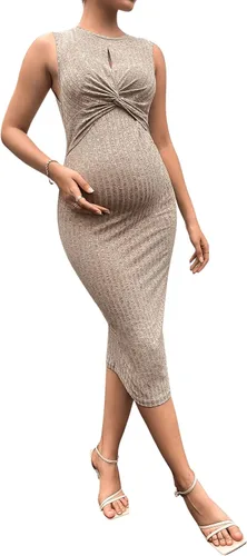 Miniatura 3 de Verdusa Vestido de maternidad sin mangas para mujer