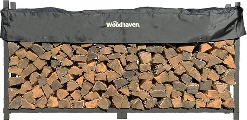 Miniatura 9 de Woodhaven Estante para leña de 12 pies – Marca americana – Estante elevado de almacenamiento de madera de 3/4 cables – Mantiene la madera seca