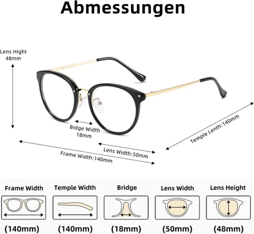 Lentes de bloqueo de luz azul para mujer, anteojos antirreflejos, lentes de computadora con filtro de luz azul a la moda