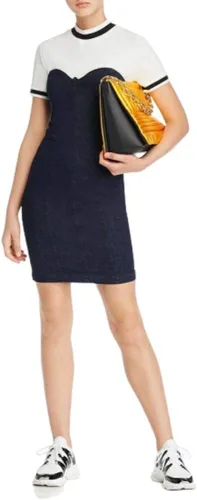Miniatura 4 de GUESS Vestido ajustado sin tirantes de mezclilla Deco para mujer, Lavado Orson