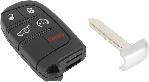 Miniatura 9 de X AUTOHAUX Funda de repuesto para llavero de automóvil, color negro, M3N-40821302 para Jeep Grand Cherokee 2014-2020 Compass 2017 Renegade 2016-2018