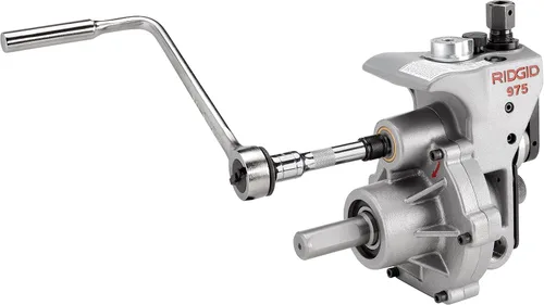 Miniatura 3 de RIDGID 25638 Modelo 975 2 en 1 Máquina ranuradora de rollos combinada portátil y llave de tubo recta de aluminio RIDGID 31100 modelo 818 Paquete