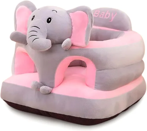 Miniatura 10 de Asiento de apoyo para bebé, lindo sofá para bebé para sentarse, cómodos asientos de felpa para bebés