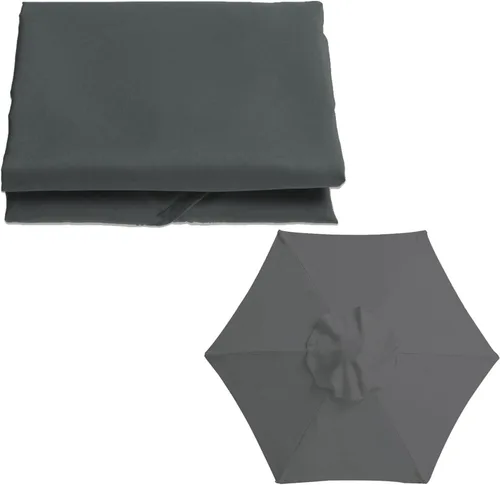 Miniatura 16 de Toldo de repuesto para sombrilla de patio para 6 varillas / 8 varillas de 6.5 pies/9 pies/10 pies, fundas de repuesto para sombrilla de mesa