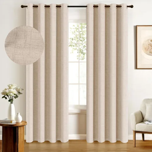 Miniatura 22 de Cortinas 100% Blackout Shield para puerta corrediza, cortinas extra anchas de 108 pulgadas de largo, cortinas con ojales para puerta de patio, 50