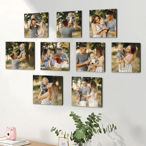 Miniatura 6 de Azulejos de fotos personalizados, marcos de fotos personalizados para pegar en la pared, marcos de fotos, collage de decoración de pared, imagen