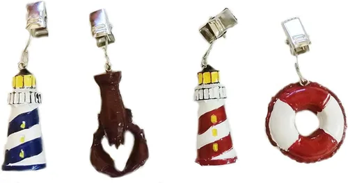 Miniatura 2 de Juego de 8 manteles náuticos seguros para exteriores de Breezes