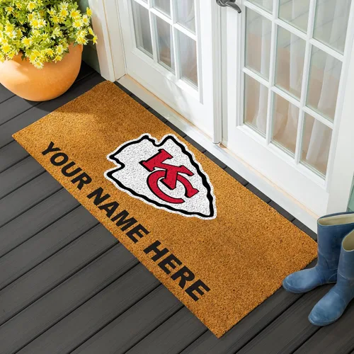 Miniatura 10 de Team Sports America Tapete de entrada de la NFL 28 x 16 pulgadas Escotilla cruzada en relieve Parte trasera antideslizante Decoración