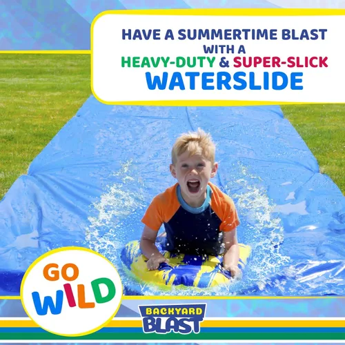 Miniatura 2 de BACKYARD BLAST Tobogán Gigante Deslizante para Adultos y Niños - Tobogán Deslizante de Agua Grande de Servicio Pesado para Niños, Patio Trasero