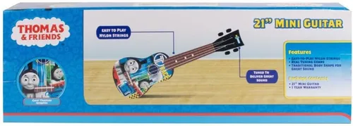 Miniatura 3 de Sakar Thomas and Friends GT1-01371 - Guitarra de juguete para niños de 21 pulgadas, diseño inspirado, fácil de sostener, trastes finos y cuerda