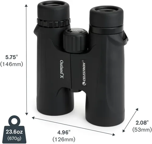 Miniatura 10 de Celestron - Prismáticos Outland X 10x42 – Ideales para Observación de Aves y Actividades al Aire Libre – Lentes Objetivas de 42mm – Campo de Visión