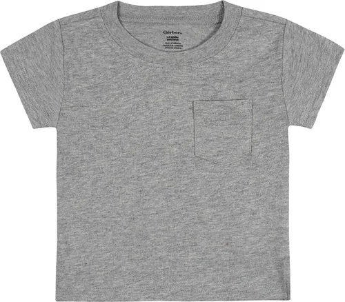 Miniatura 4 de Gerber Paquete de 3 camisetas de manga corta con bolsillo para niños pequeños