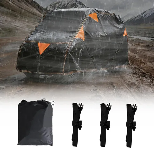 QYMOTO 900D Cubierta UTV Transportable de 2 Plazas, Cubierta de Almacenamiento al Aire Libre Resistente al Viento para Ranger, RZR, Defender,