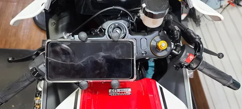 Miniatura 5 de Motomount R7 Tuerca de eje de dirección (Tuerca de yugo superior de aluminio con brida abierta/bridada M22x1.00mm) para adaptador de montaje