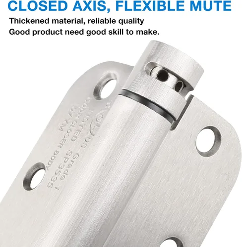 Miniatura 6 de Bisagras de puerta de cierre automático de 3.5 pulgadas, bisagra de puerta de resorte de 3.5 pulgadas, bisagra de cierre automático de puerta