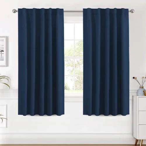 Miniatura 57 de H.VERSAILTEX Cortinas opacas con aislamiento térmico, paneles de tratamiento de ventana, cortinas opacas para oscurecer la habitación, cortinas Gris