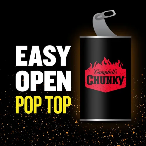 Miniatura 5 de Sopa Campbell's Chunky de fideos de pollo con pimiento fantasma, lata de 18.6 oz (paquete de 12)