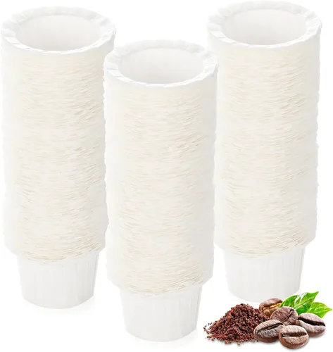 Filtros de café de papel desechables, filtros de papel Keurig K Cup para Keurig individuales tazas reutilizables, cápsulas de café K-Cup, se adaptan
